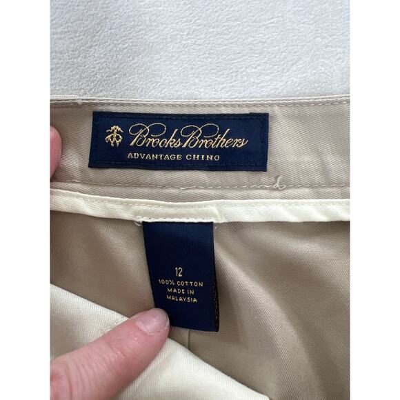Brooks Brothers Advantage Chino Cotton Khaki Women's 12 / Large Travel - Picture 3 of 6